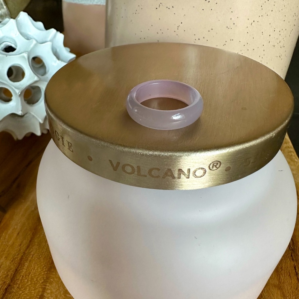 Purple Jade ring, size 8.